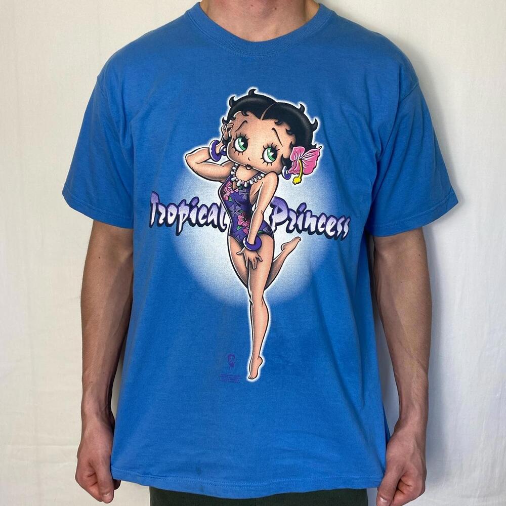 Vintage 1996 Betty Boop Tropical Princess shirt.